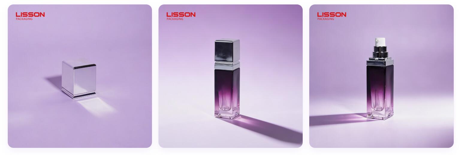 Glass bottles with pump