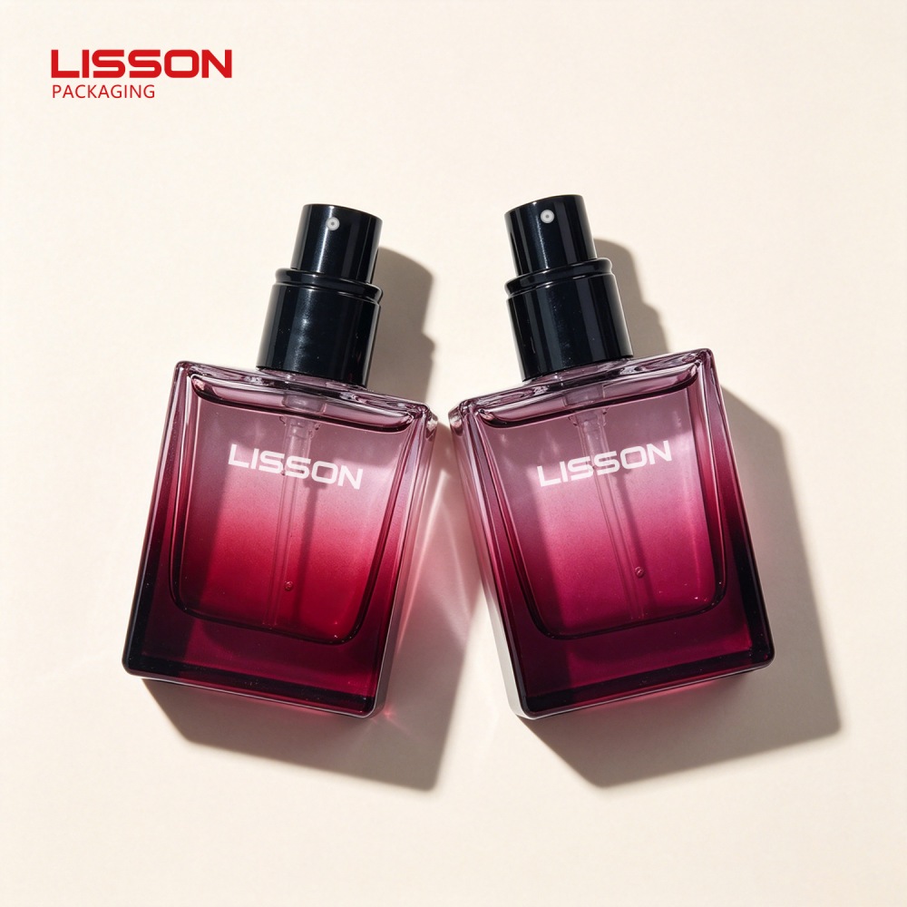 30ml Luxury Square Gradient Glass Perfume Bottle 30ml Luxury Square Gradient Glass Perfume Bottle