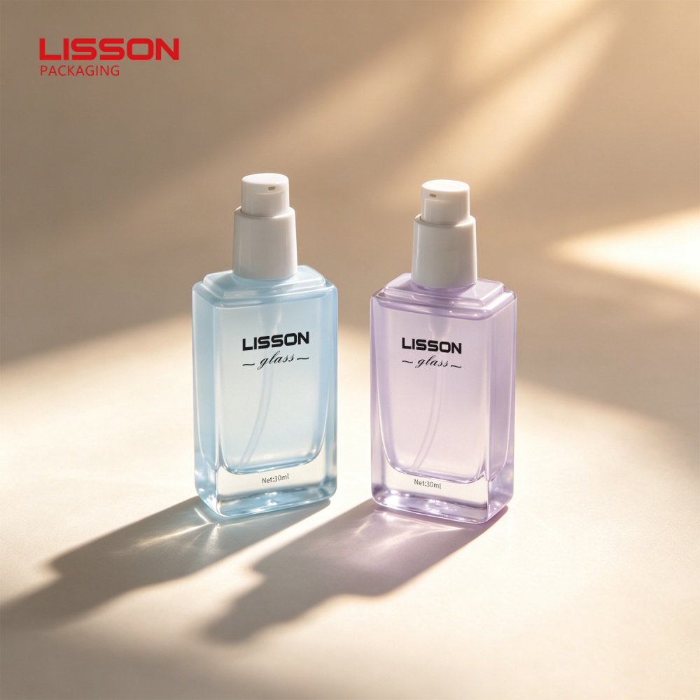 30ml Flat-Square Glass Lotion Bottle 30ml Flat-Square Glass Lotion Bottle
