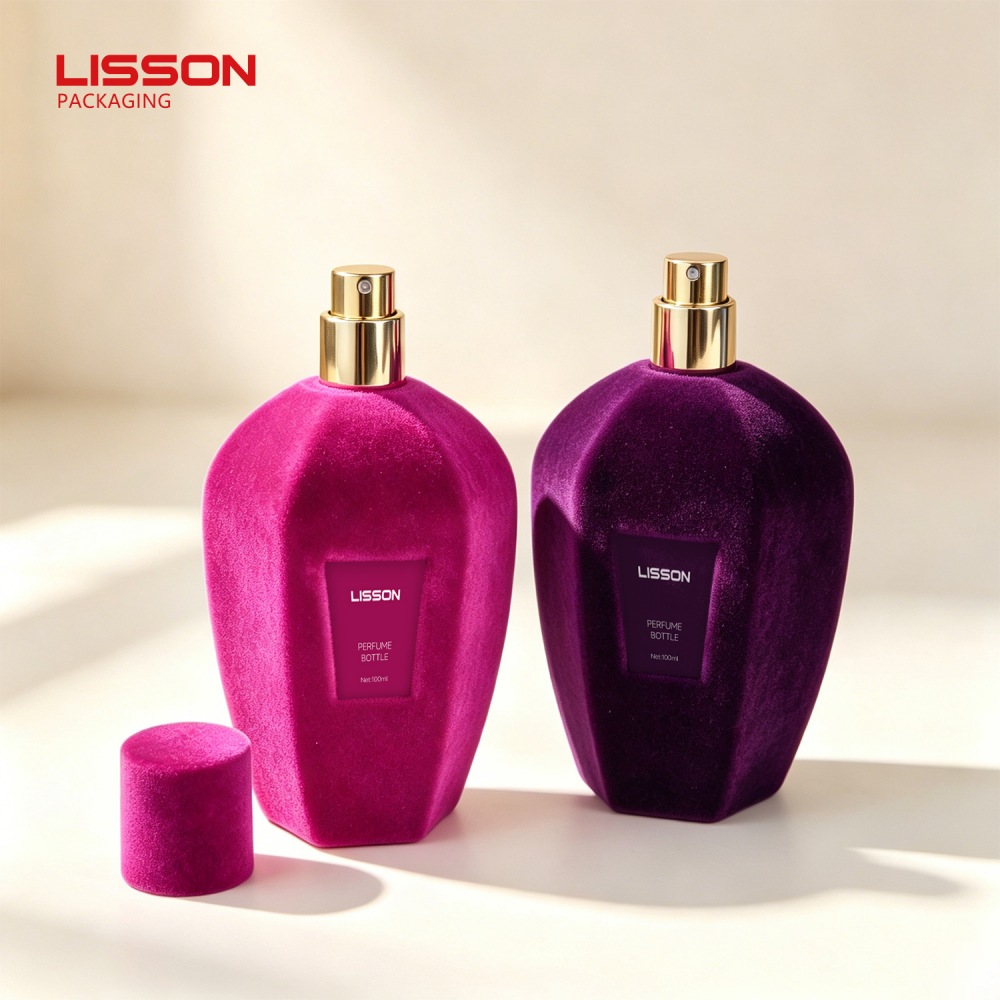 Luxury Flocked Glass Fragrance Bottle Luxury Flocked Glass Fragrance Bottle